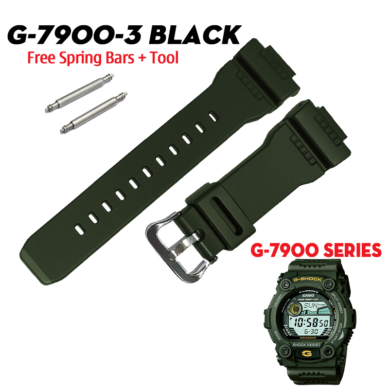 Dây G-Shock G-7900-3 Chính Hãng - Dây Xanh Quân Đội