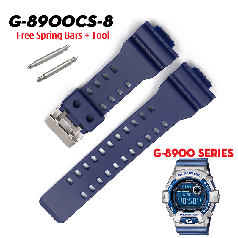 Dây G-Shock G-8900CS-8 - Dây Màu Xanh