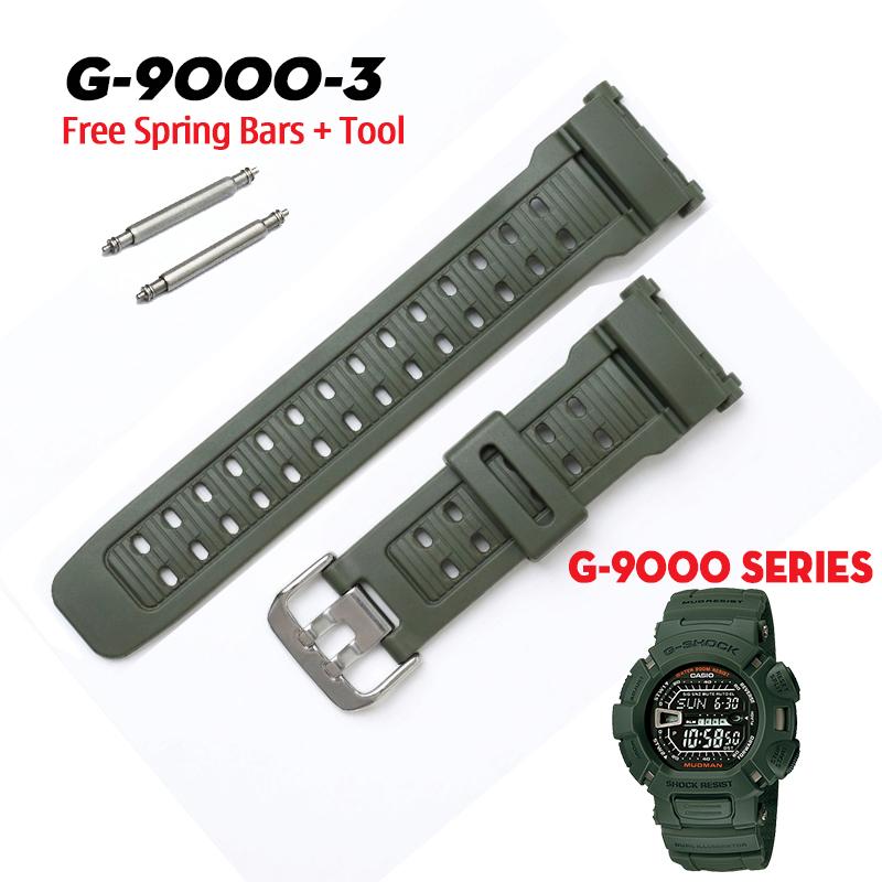 Dây G-Shock G-9000-3 - Dây Xanh Quân Đội 