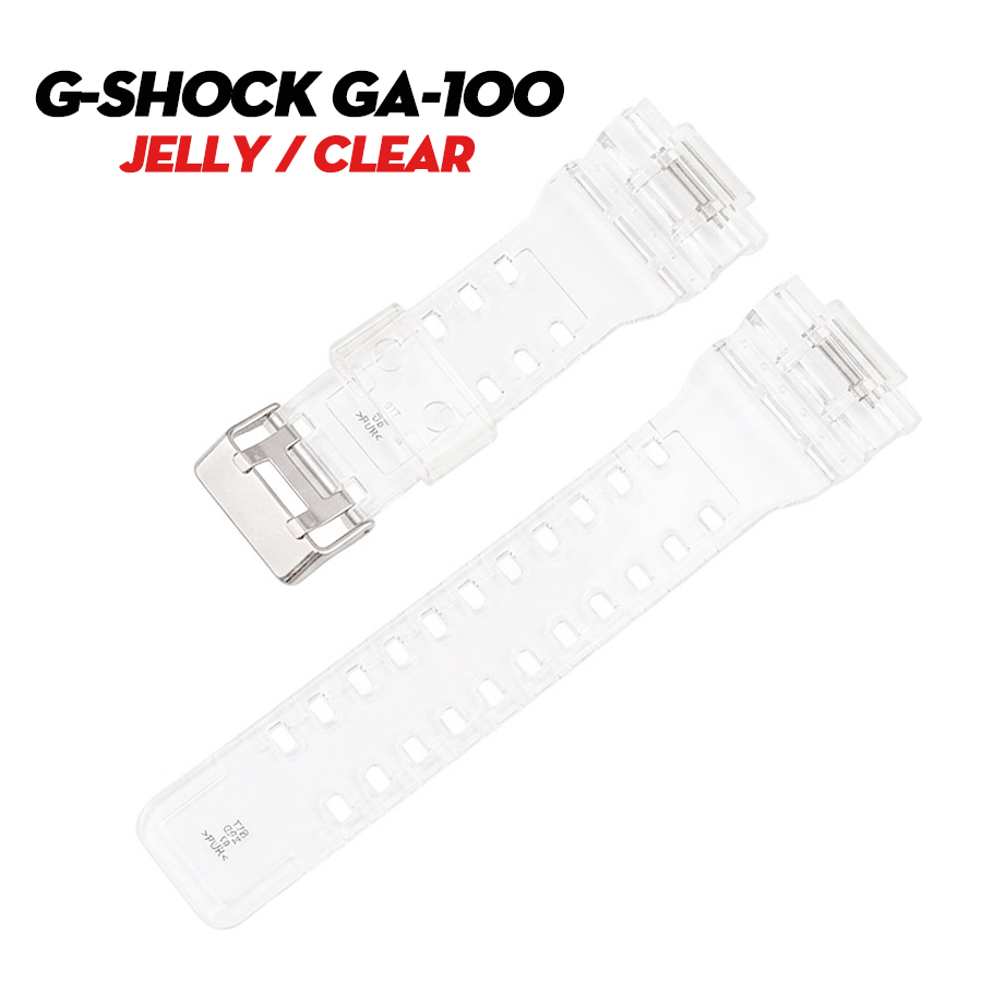 Dây G-Shock GA-100 / GA-110 / GA-120 / GA-140 – Bộ Sưu Tập Dây Trong Suốt (Jelly / Clear) Cá Tính, Thời Thượng