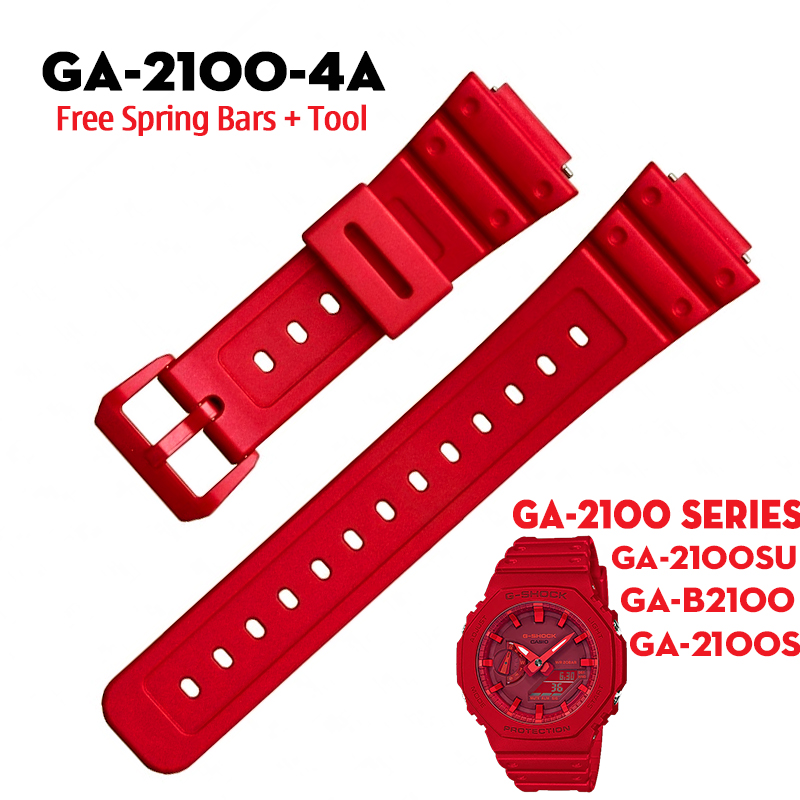 Dây G-Shock GA-2100-4A - Dây Nhựa Đỏ