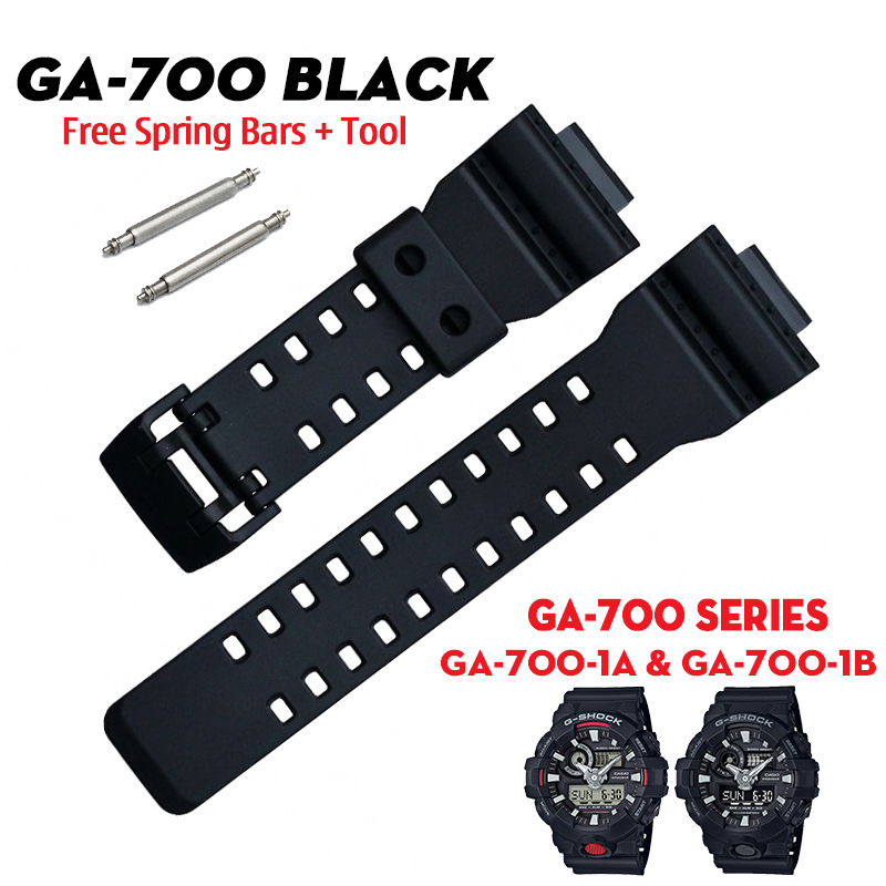 Dây G-Shock GA-700-1A & GA-700-1B - Dây Nhựa Đen