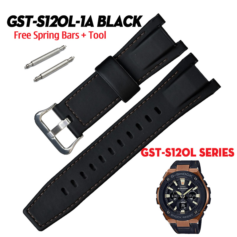 Dây G-Shock GST-S120L-1A - Dây Da Cao Cấp 
