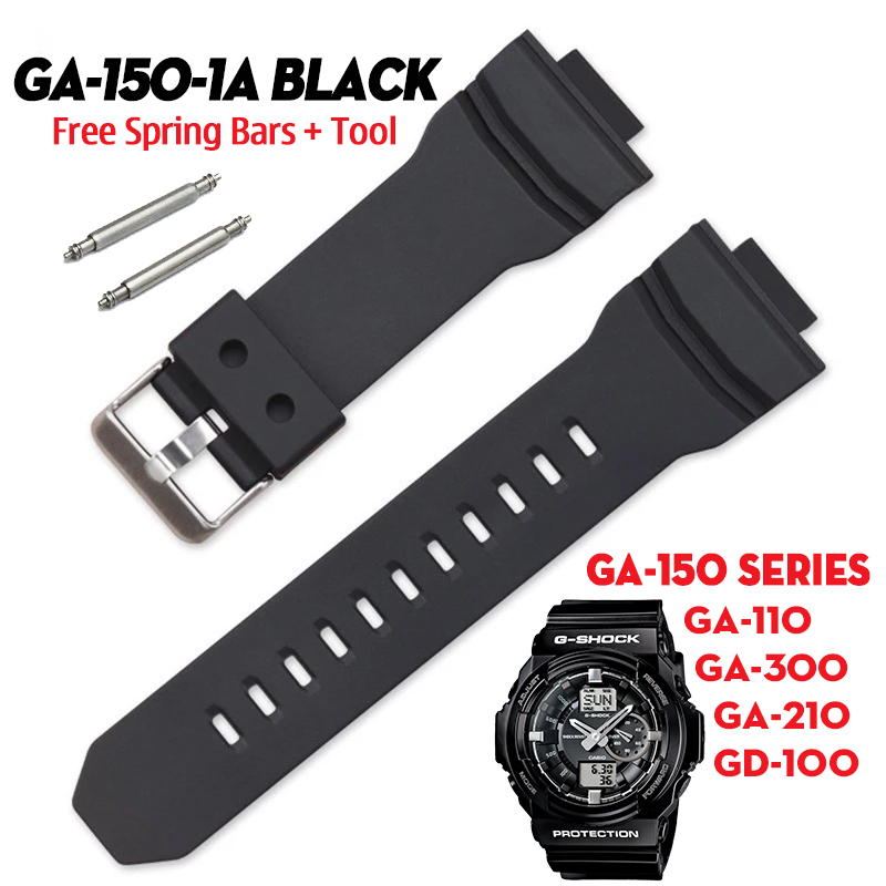 Dây G-Shock GA-150-1A - Dây Nhựa Đen