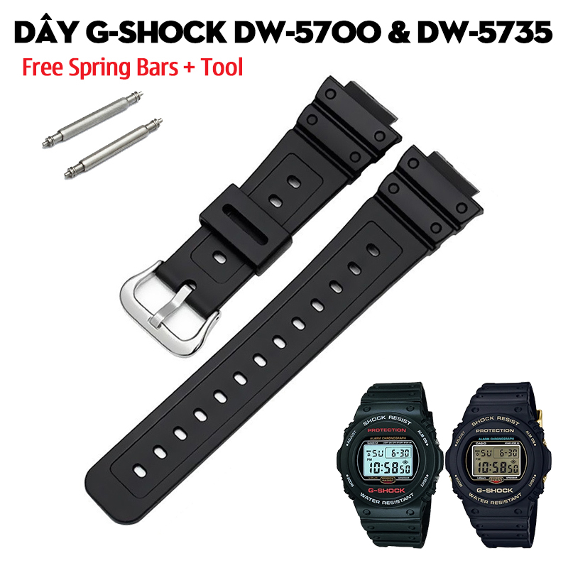 Dây G-Shock DW-5700 & DW-5735 – Bộ Sưu Tập Dây Thay Thế Cho Dòng Square Cổ Điển