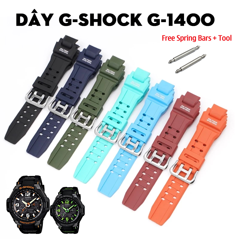 Dây G-Shock G-1400 – Bộ Sưu Tập Dây Thay Thế Cho Dòng Gravity Defier Cảm Hứng Tốc Độ