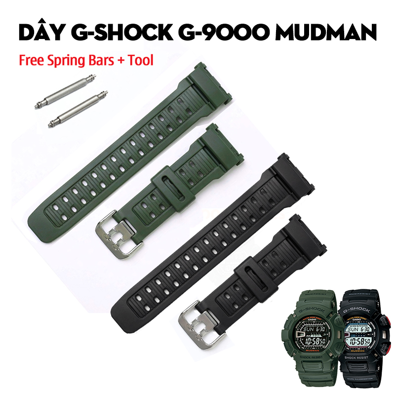 Dây G-Shock G-9000 Mudman – Bộ Sưu Tập Dây Thay Thế Đủ Màu Cho Huyền Thoại Master of G