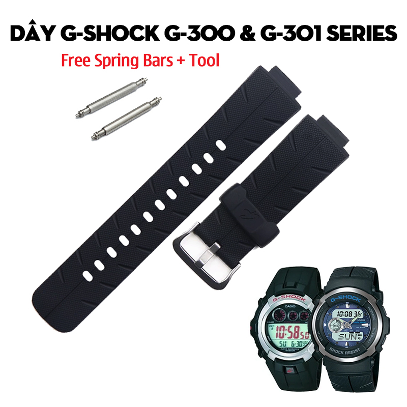 Dây G-Shock G-300 & G-301 Series – Bộ Sưu Tập Dây Thay Thế Cho “Cockpit 3D” Mạnh Mẽ Nhất