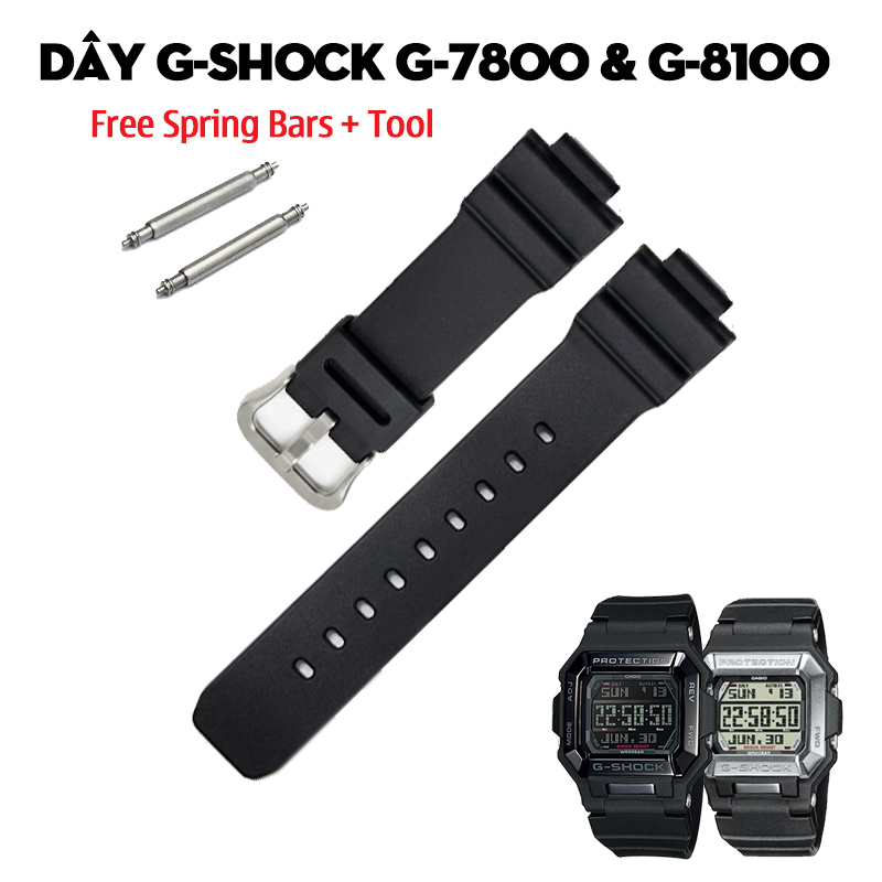 Dây G-Shock G-7800 & G-8100 – Bộ Sưu Tập Dây Thay Thế Cho Dòng “Ký Ức Cá Nhân” Huyền Thoại