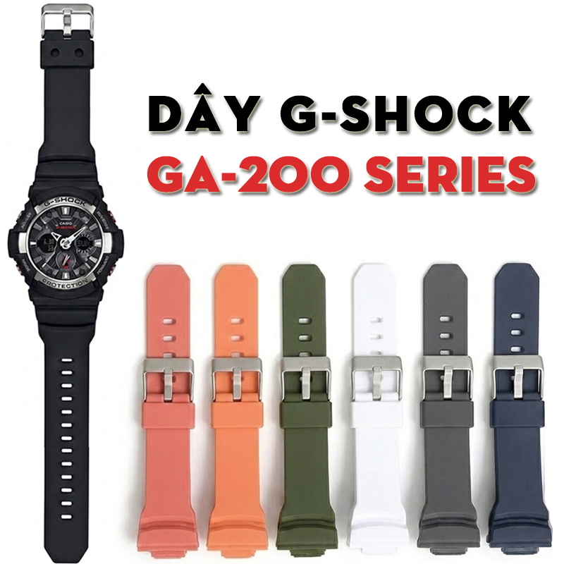 Dây G-Shock GA-200 Series – Bộ Sưu Tập Dây Thay Thế Cho Dòng “Vành Bánh Xe” Tốc Độ