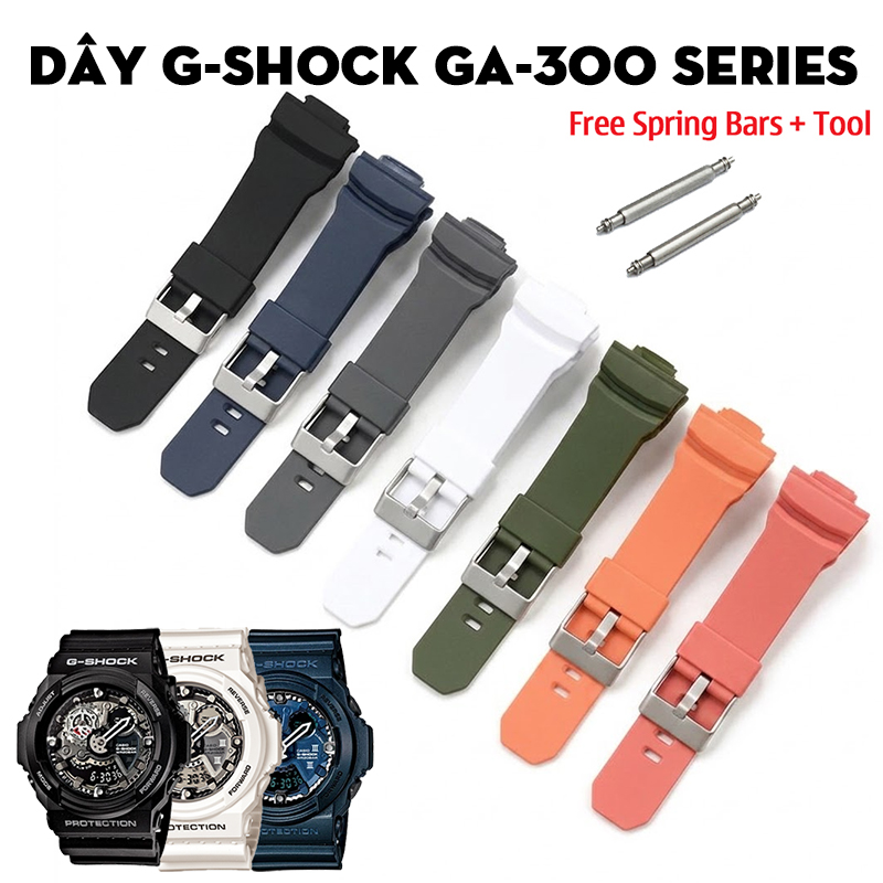 Dây G-Shock GA-300 Series – Bộ Sưu Tập Dây Thay Thế Cho Dòng “Bánh Răng” Cơ Khí