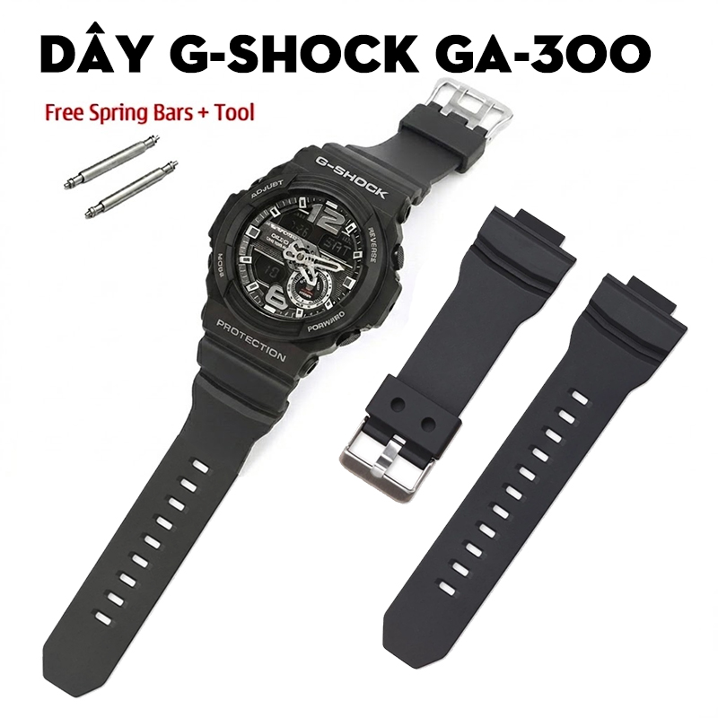 Dây G-Shock GA-300 – Bộ Sưu Tập Dây Thay Thế Đủ Màu Sắc Cho Dòng Analog-Digital Thể Thao