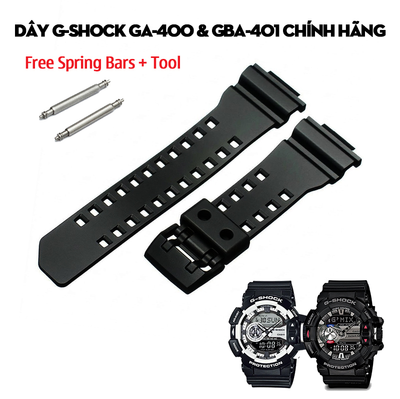 Dây G-Shock GA-400 & GBA-401 Chính Hãng – Đủ Màu 1A, 2ADR, 9A