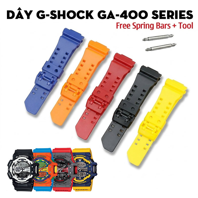Dây G-Shock GA-400 Series – Bộ Sưu Tập Dây Thay Thế Cho Dòng “Nút Xoay Lớn” Huyền Thoại