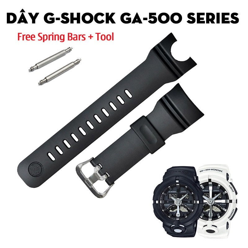 Dây G-Shock GA-500 Series – Bộ Sưu Tập Dây Thay Thế Cho Dòng “Bánh Xe Đạp” Thể Thao Đường Phố