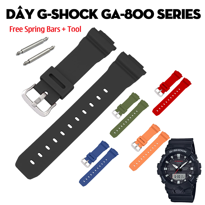 Dây G-Shock GA-800 Series – Bộ Sưu Tập Dây Thay Thế Cho Dòng Đồng Hồ “Mắt Kép” Thể Thao Hiện Đại