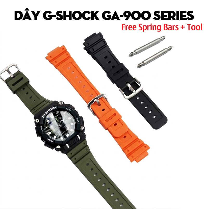 Dây G-Shock GA-900 Series – Bộ Sưu Tập Dây Thay Thế Cho Dòng “Công Nghiệp 10 Cạnh” Hầm Hố Nhất