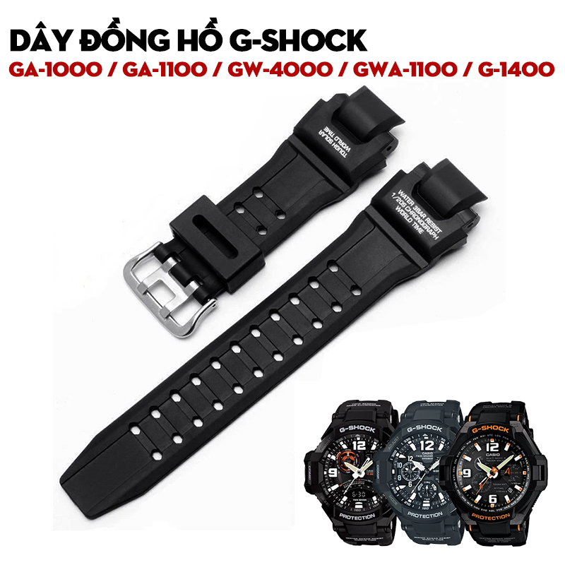 Dây Đồng Hồ G-Shock GA-1000 / GA-1100 / GW-4000 / GWA-1100 / G-1400 – Bộ Sưu Tập Dây Thay Thế Cao Cấp Cho Gia Đình G-Aviation