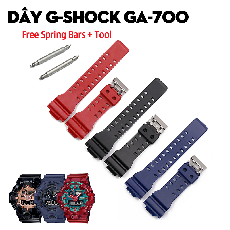 Dây G-Shock GA-700DBR, GA-700CA, GA-700MMC – Bộ Sưu Tập Dây Thay Thế Cho Các Phiên Bản Giới Hạn Huyền Thoại