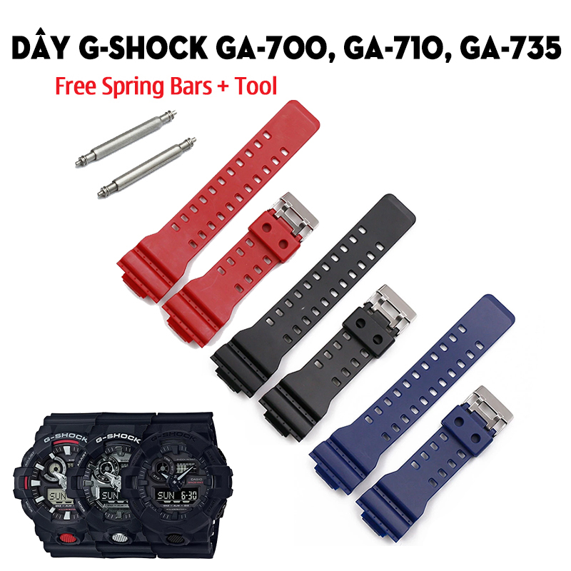 Dây G-Shock GA-700, GA-710, GA-735 – Bộ Sưu Tập Dây Thay Thế Cho Họ GA-700