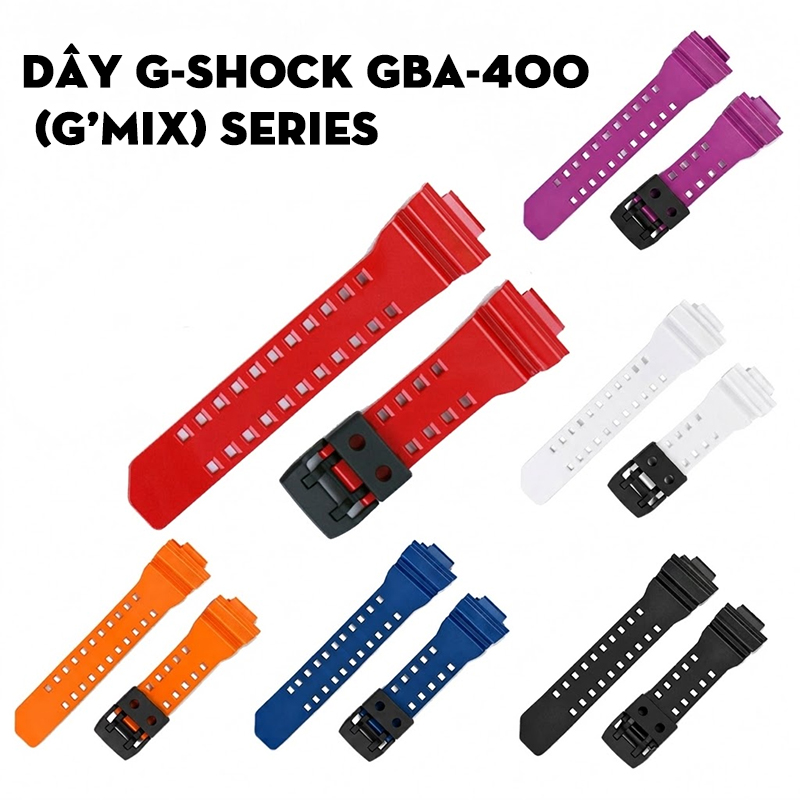 Dây G-Shock GBA-400 (G'MIX) Series – Dòng Đồng Hồ “DJ” Độc Đáo Nhất