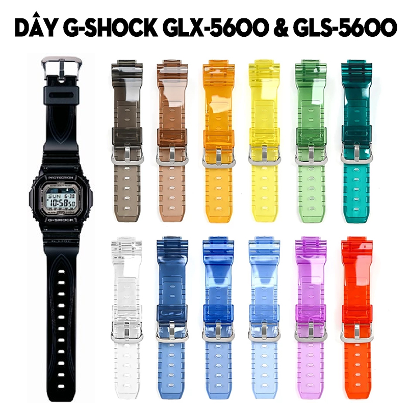 Dây G-Shock GLX-5600 & GLS-5600 – Bộ Sưu Tập Dây Thay Thế Cho Dòng G-LIDE Square Huyền Thoại