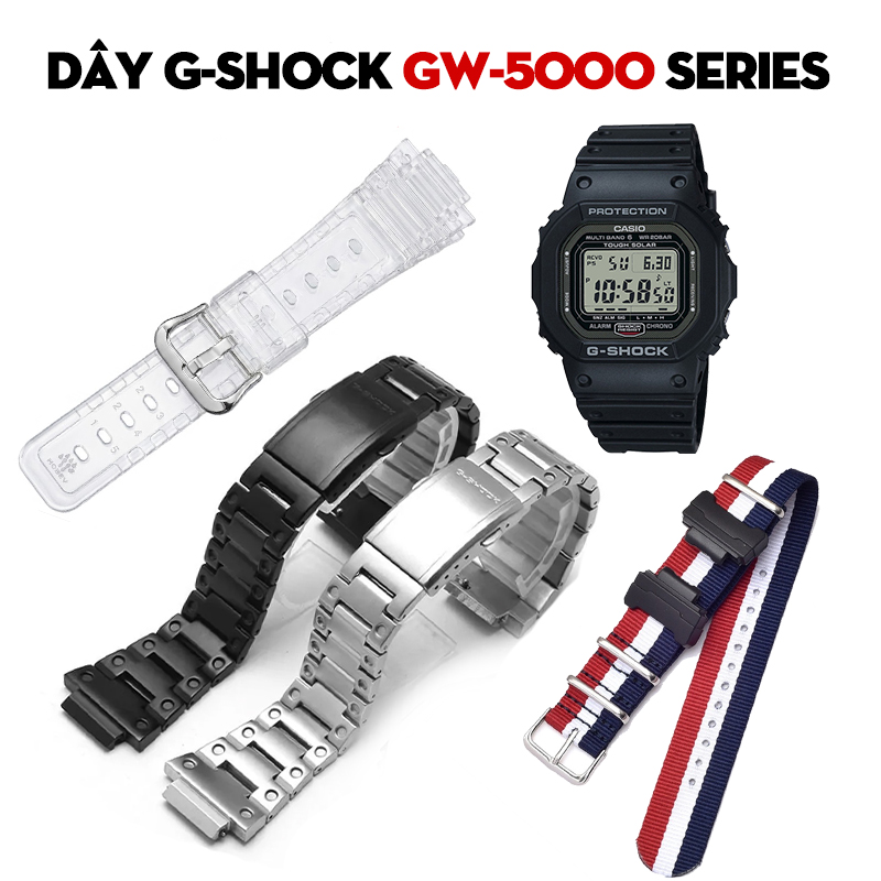Dây G-Shock GW-5000 Series – Bộ Sưu Tập Dây Thay Thế Cho “Viên ngọc quý” Square Đẳng Cấp Nhất
