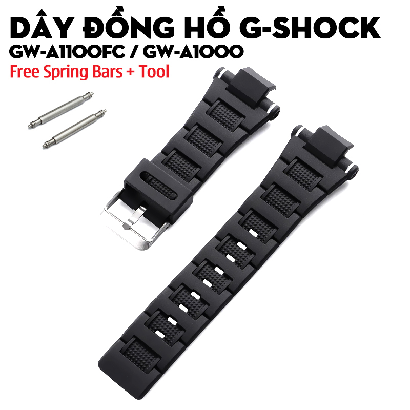 Dây G-Shock GW-A1100FC / GW-A1000 – Bộ Sưu Tập Dây Nhựa Màu Đen Cho Dòng Gravitymaster