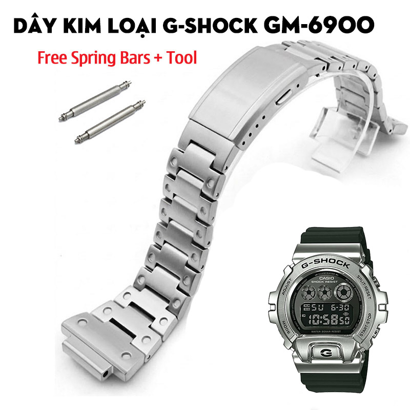 Dây Kim Loại G-Shock GM-6900 – Bộ Sưu Tập Dây Thép Không Gỉ Cao Cấp Cho Dòng 3 Mắt Huyền Thoại