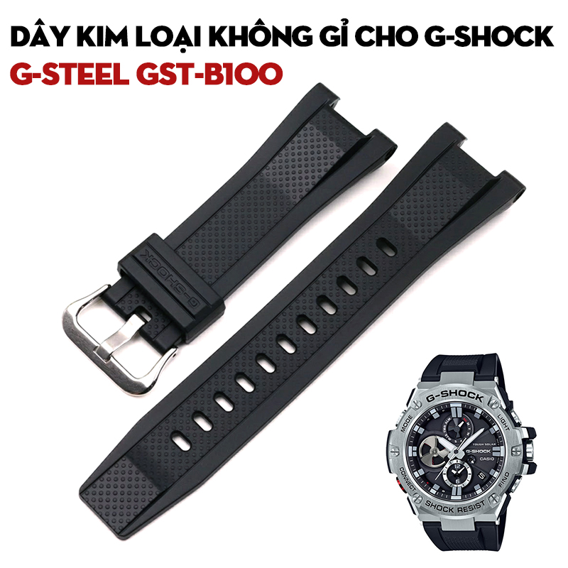 Dây Nhựa Chính Hãng Cho G-Shock G-STEEL GST-B100