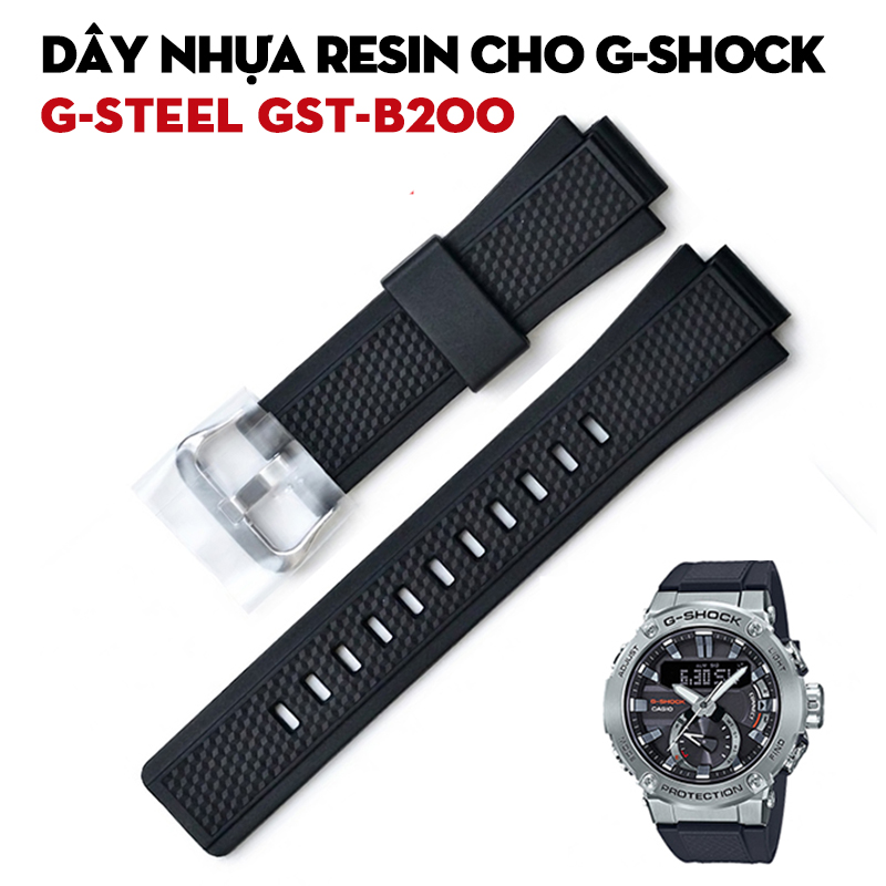 Dây Nhựa Resin Cho G-Shock G-STEEL GST-B200