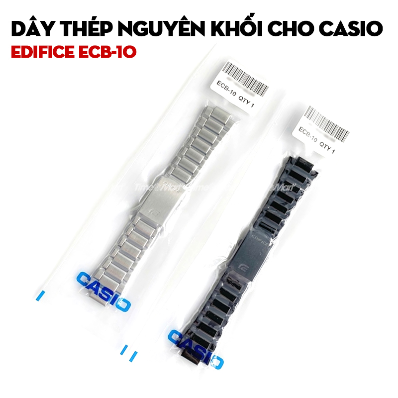 Dây thép nguyên khối cho Casio Edifice ECB-10 – Kích thước 13.5mm và lưu ý về end-link