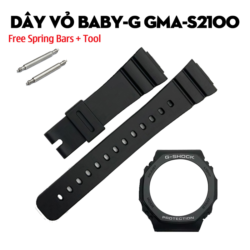 Dây Vỏ Baby-G GMA-S2100 – Bộ Sưu Tập Dây Thay Thế Cho “Mini CasiOak” Nữ Tính