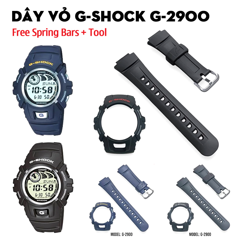 Dây Vỏ G-Shock G-2900 – Bộ Sưu Tập Thay Thế Cho Dòng Đồng Hồ Thể Thao Bền Bỉ