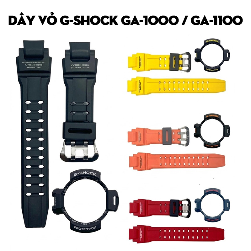 Dây Vỏ G-Shock GA-1000 / GA-1100 Nhiều Màu – Bộ Sưu Tập Đa Dạng Cho Dòng 