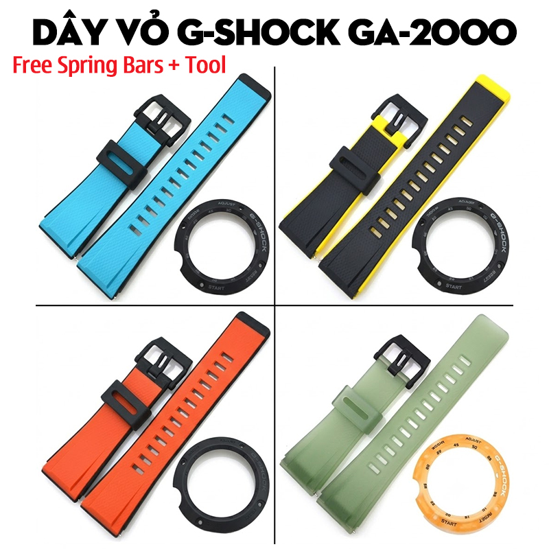 Dây Vỏ G-Shock GA-2000 Nhiều Màu – Bộ Sưu Tập Thay Thế Đa Dạng Cho Dòng Carbon Core Guard