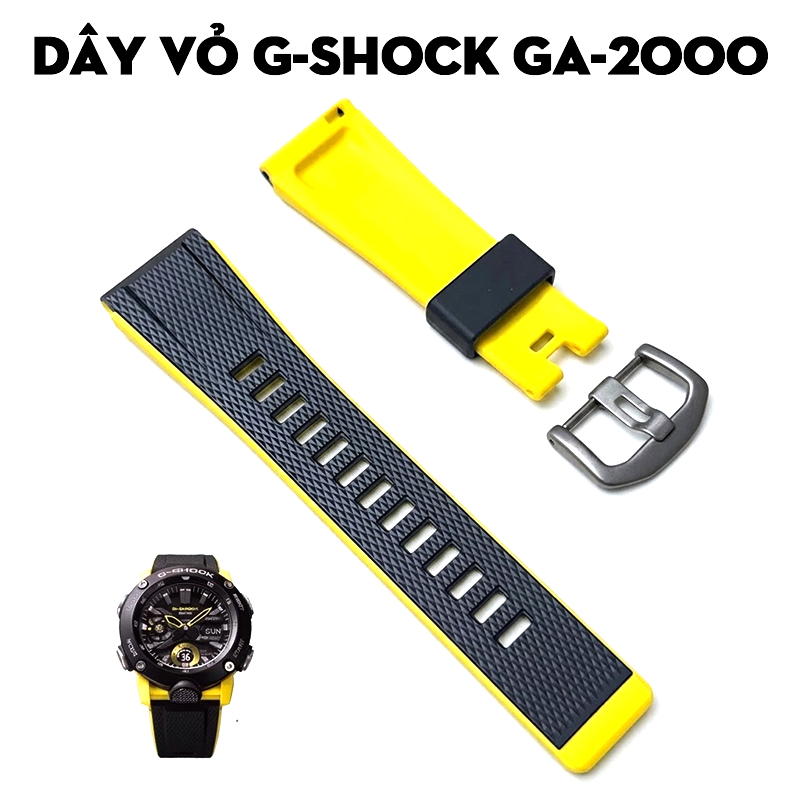 Dây Vỏ G-Shock GA-2000 Màu Vàng Đen – Bộ Sưu Tập Nổi Bật Cho Phiên Bản Đặc Biệt
