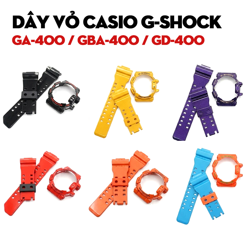 Dây Vỏ G-Shock GA-400 / GBA-400 / GD-400 – Bộ Sưu Tập Dây Vỏ Thay Thế Cho Dòng Vỏ Lớn Đồ Sộ