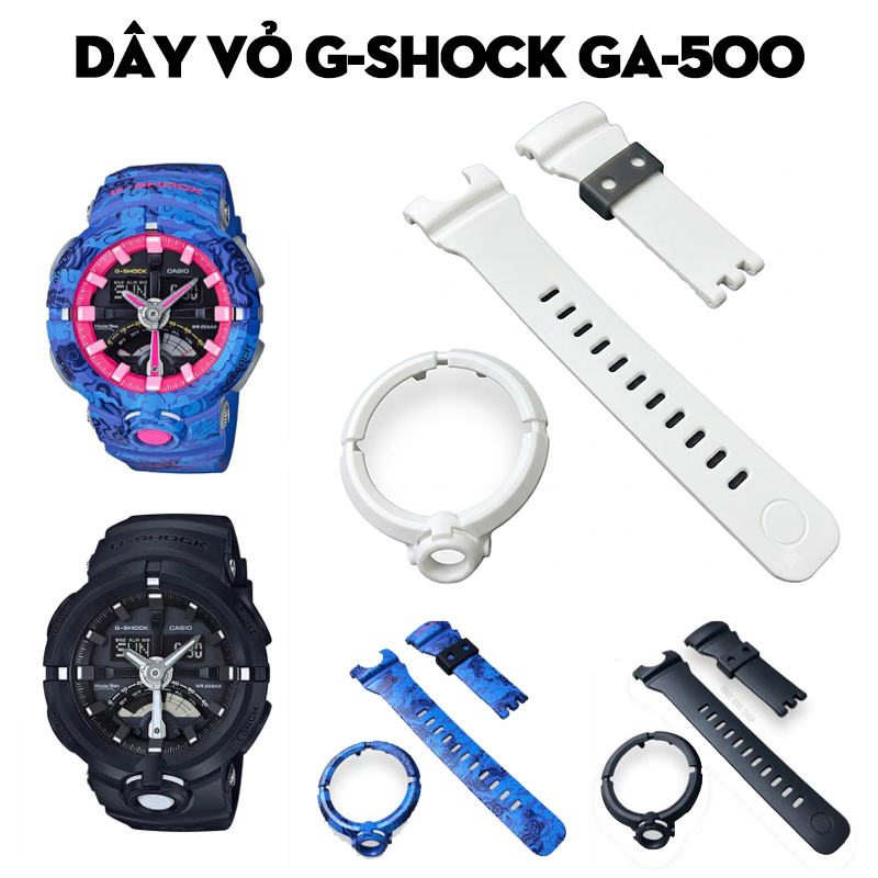 Dây Vỏ G-Shock GA-500 Nhiều Màu – Bộ Sưu Tập Thay Thế Cho Dòng Thiết Kế Độc Đáo