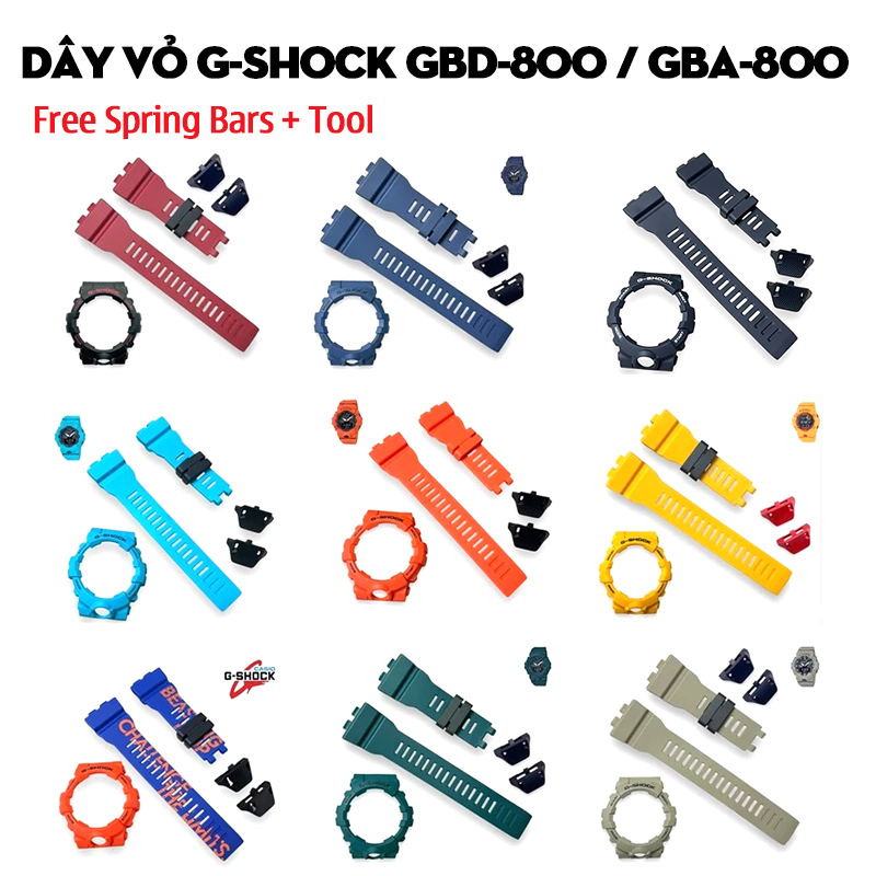 Dây Vỏ G-Shock GBD-800 / GBA-800 – Bộ Sưu Tập Thay Thế Cho Dòng G-Squad Thông Minh