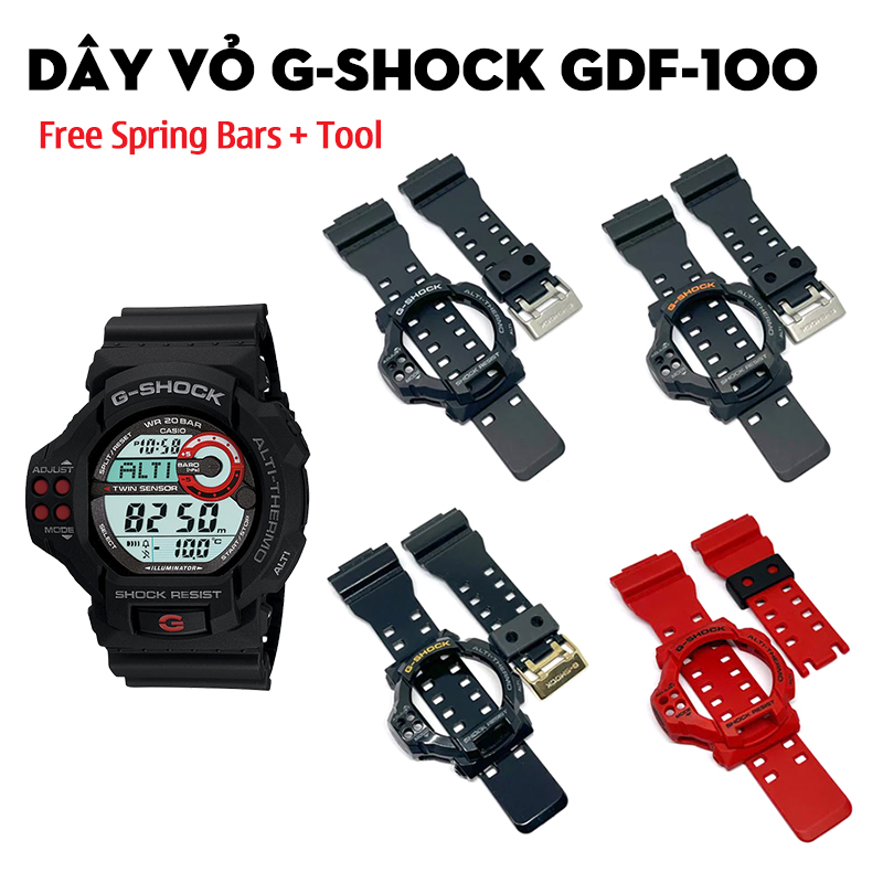 Dây Vỏ G-Shock GDF-100 – Bộ Sưu Tập Thay Thế Cho Dòng Đồng Hồ Đa Năng