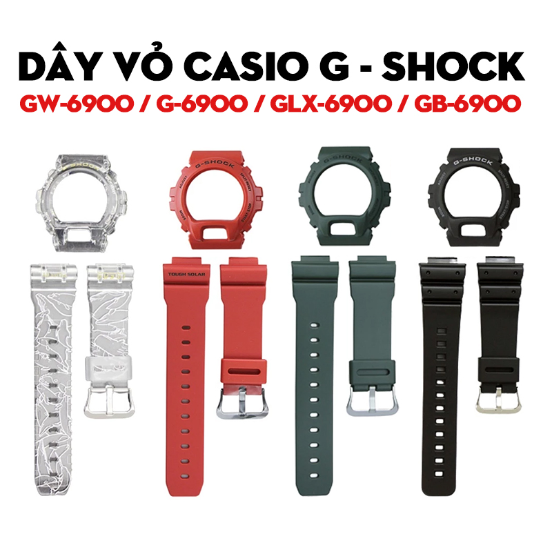 Dây Vỏ G-Shock GW-6900 / G-6900 / GLX-6900 / GB-6900 Nhiều Màu – Bộ Sưu Tập Đa Dạng Cho Dòng 6900 Huyền Thoại