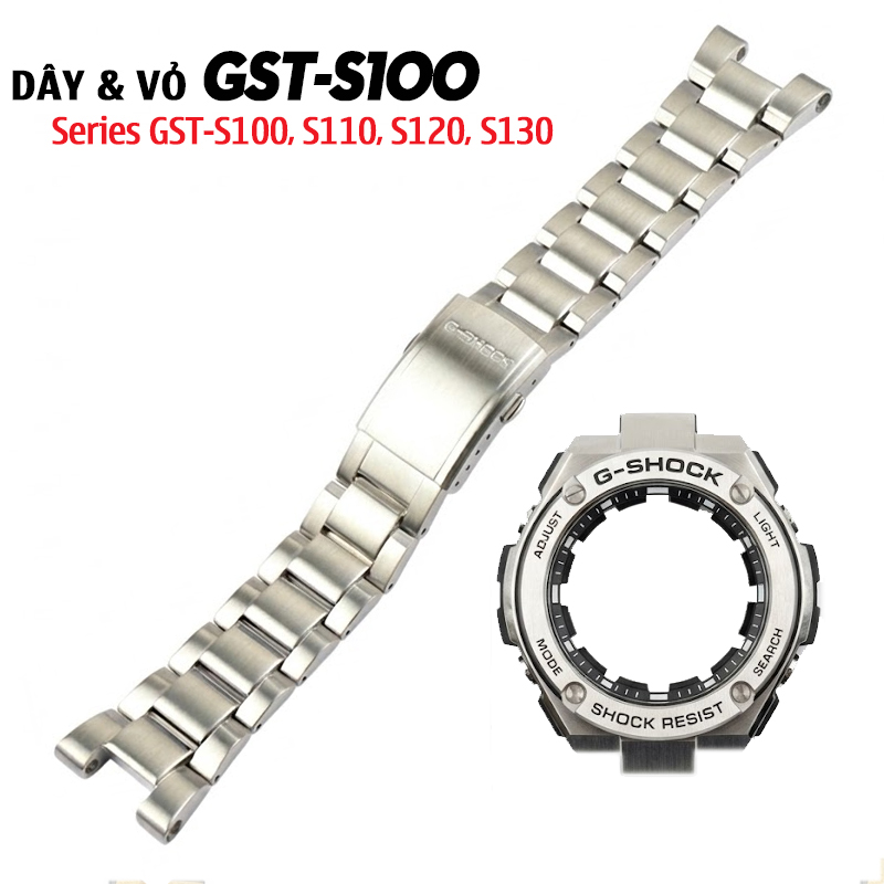 Dây Vỏ G-Shock G-Steel Dây Kim Loại - Full Metal cho GST-S100, S110, S120, S130