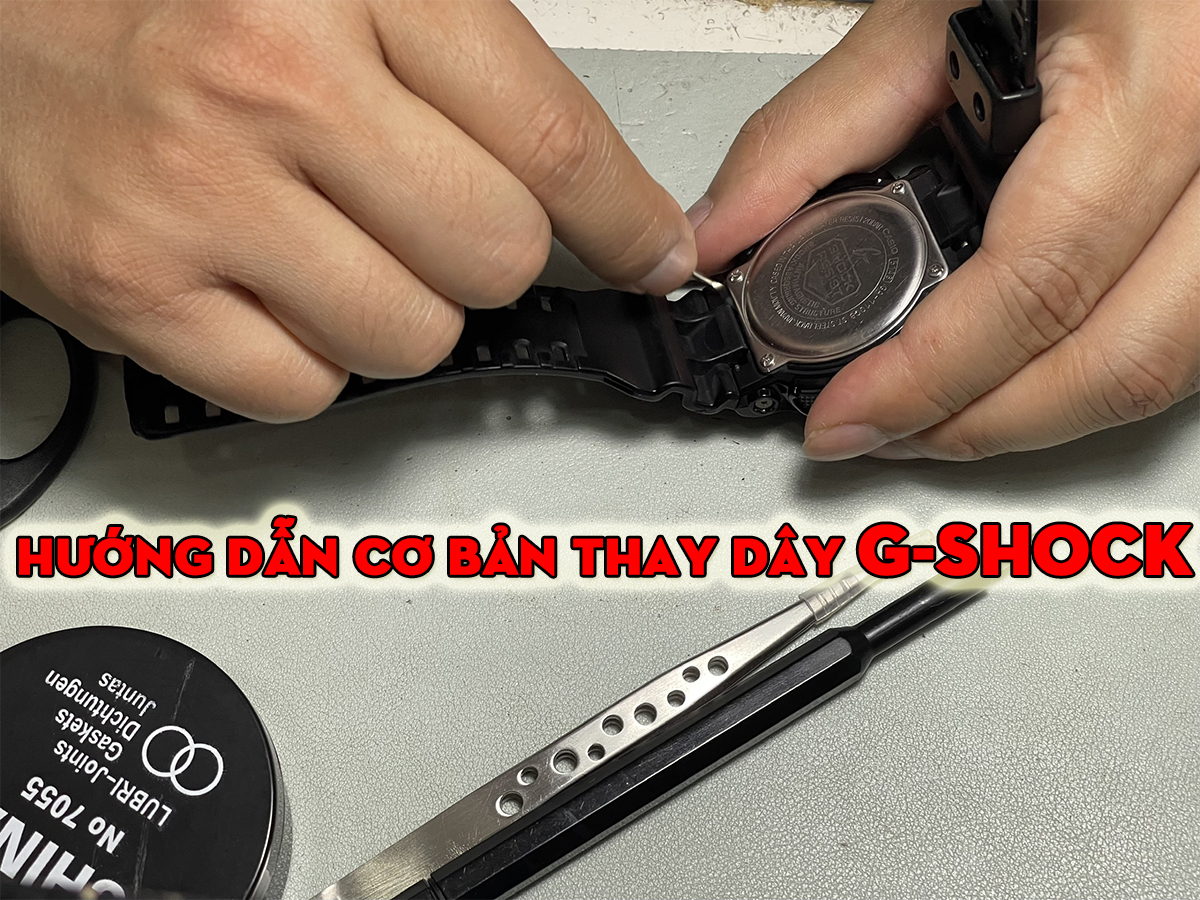 Hướng dẫn cơ bản thay dây G-Shock: độ khó, dụng cụ và các loại ghim