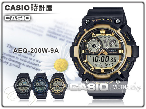 Đồng hồ nam Casio AEQ-200W-9AV