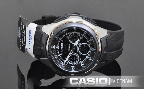 Đồng hồ Casio AQ-163W-1B1VDF thời trang mạnh mẽ