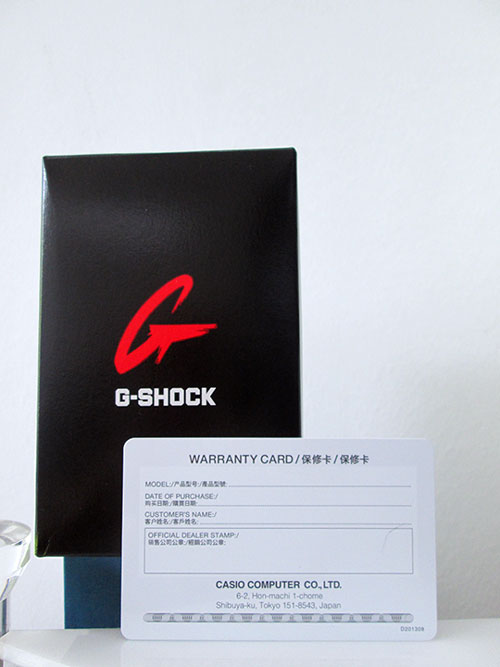 tem bảo hành đồng hồ g-shock