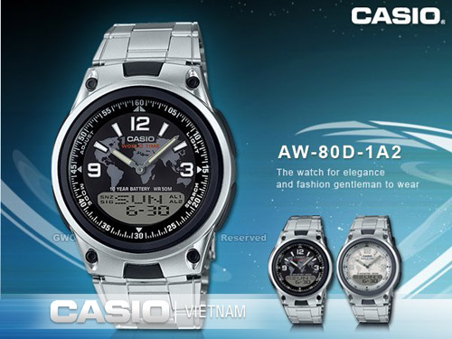 Đồng hồ Casio AW-80D-1A2VDF