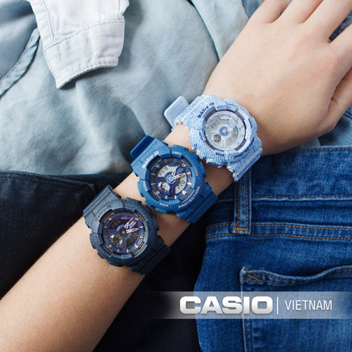 Đồng hồ Casio Baby-G BA-110DC-2A2DR Thiết kế đôi cá tính 