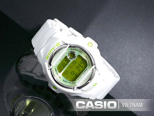 Đồng hồ Casio Baby-G BG-169R-7CDR màu trắng xanh dễ thương